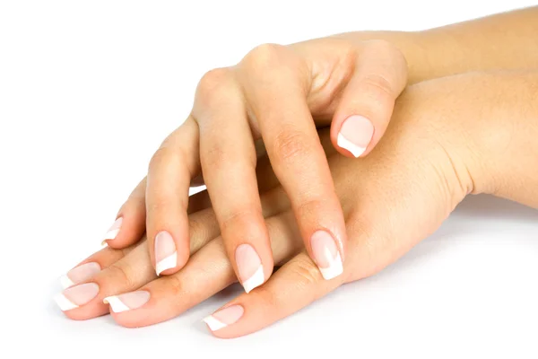 Zorg voor sensualiteit vrouw nagels — Stockfoto