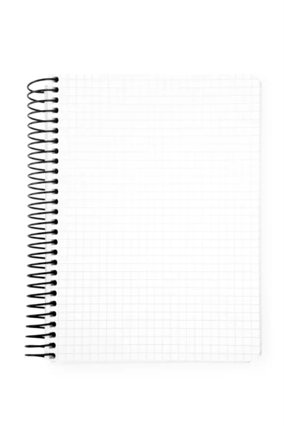 Notebook su sfondo bianco — Foto Stock