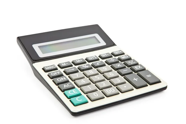 Калькулятор на білому тлі — стокове фото