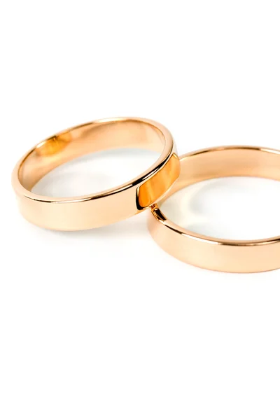 Golden wedding rings — Stock Photo, Image