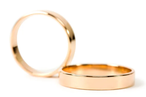 Golden wedding rings — Stock Photo, Image