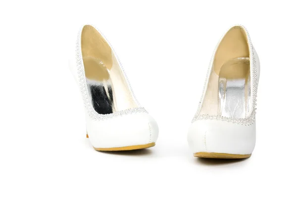 Bodas zapatos blancos — Foto de Stock