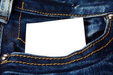 kot pantolon cebinde boş kağıt