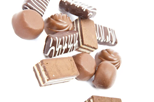 Chocolates heap — Stock Photo, Image