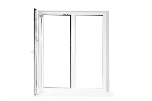 Białe plastikowe okna — Zdjęcie stockowe