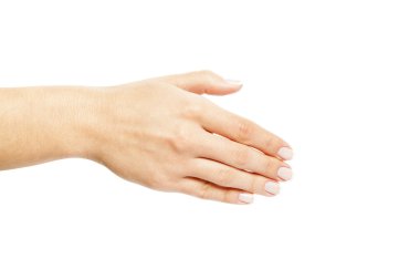 iki eli beyaz bir arka plan üzerinde izole