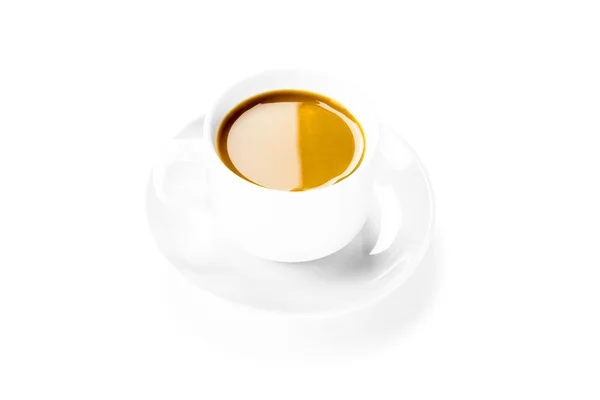 Café taza aislado en blanco — Foto de Stock