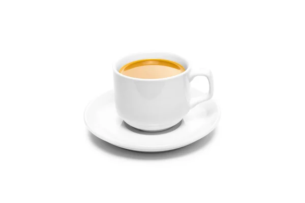 Tazza di caffè isolato su bianco — Foto Stock