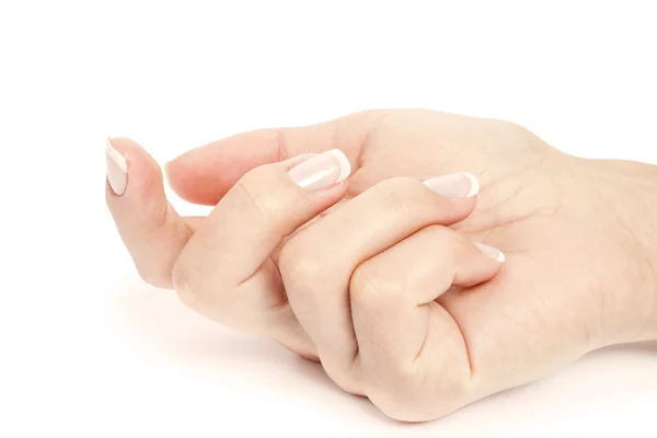 Zorg voor sensualiteit vrouw nagels — Stockfoto