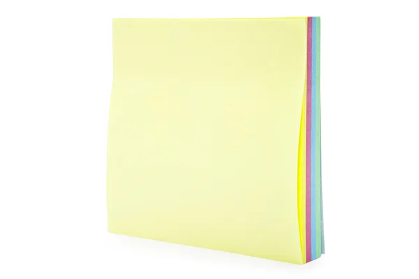 Colorful sticky notes isolated on white background — Stock Photo, Image