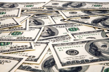 beyaz zemin üzerinde dolar