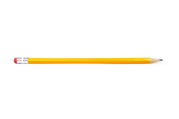 Pencil isolated on pure white background