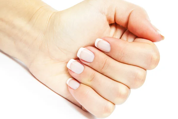 Zorg voor sensualiteit vrouw nagels — Stockfoto