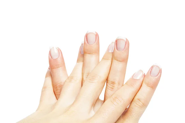 Vård för sinnlighet kvinna naglar — Stockfoto