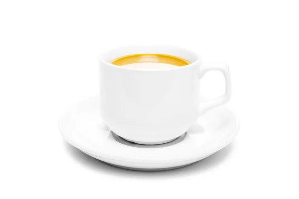 Tazza di caffè isolato su bianco — Foto Stock