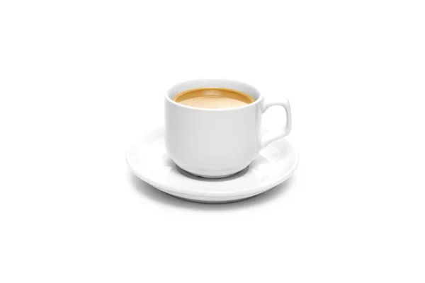 Tasse Kaffee isoliert auf weiß — Stockfoto