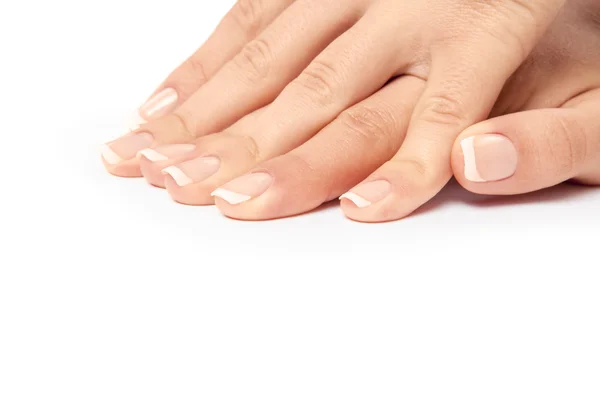 Zorg voor sensualiteit vrouw nagels — Stockfoto