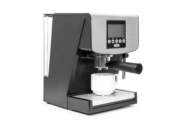 Isolierte Kaffeemaschine auf weißem Hintergrund — Stockfoto