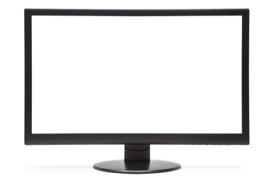 beyaz izole monitör