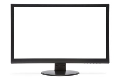 beyaz izole monitör