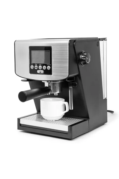 Fabricante de café isolado em um fundo branco — Fotografia de Stock