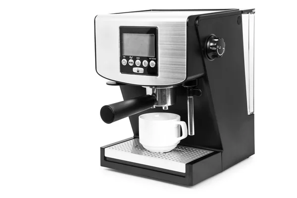 Isolierte Kaffeemaschine auf weißem Hintergrund — Stockfoto