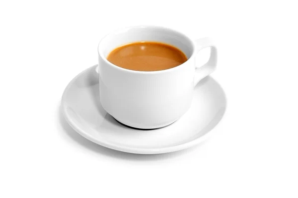 Tazza di caffè isolato su bianco — Foto Stock