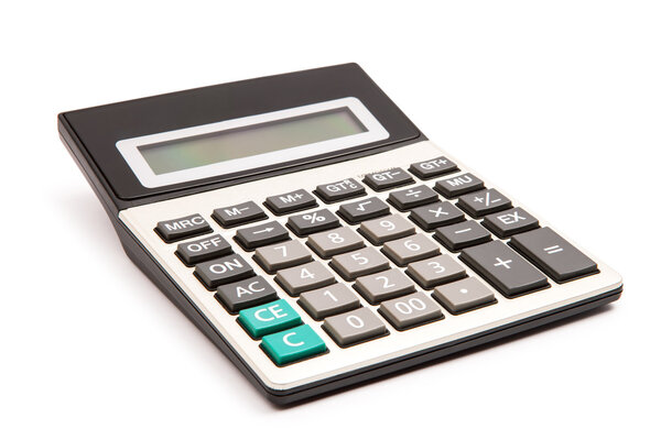 calculator on a white background