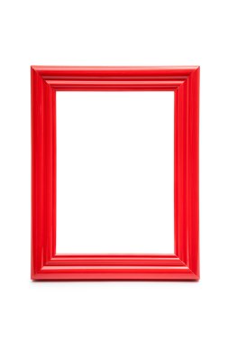 beyaz zemin üzerine kırmızı çerçeve