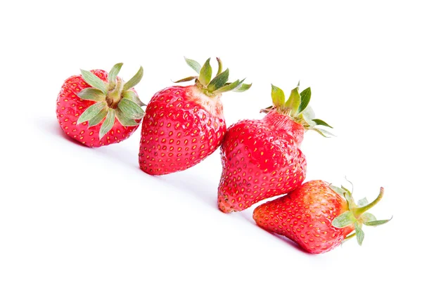 Strawberries isolated on white background — Stock Photo, Image