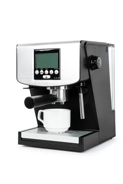 Isolierte Kaffeemaschine auf weißem Hintergrund — Stockfoto