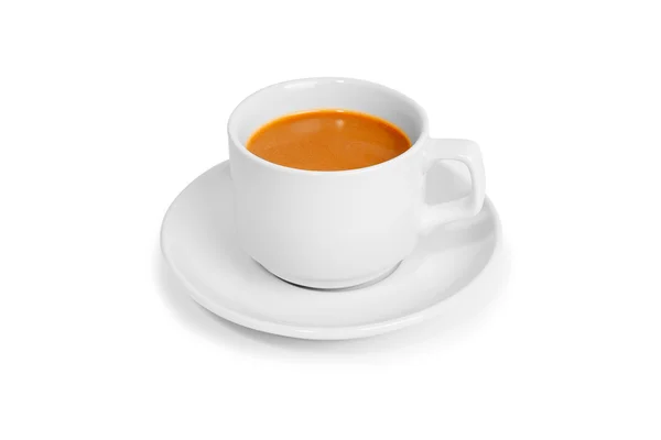 Tasse Kaffee isoliert auf weiß — Stockfoto