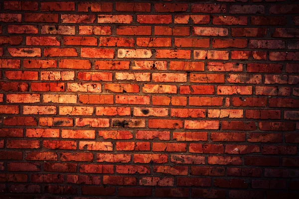 Old grunge brick wall background — Stock Photo, Image