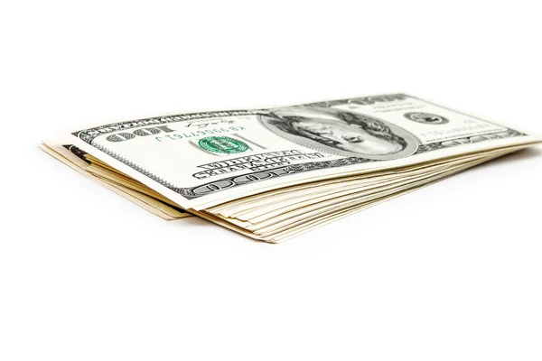 Dollars on white background — Stock Photo, Image