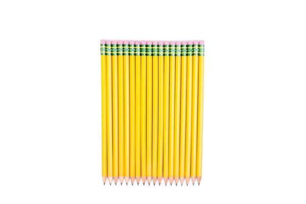 연필은 순수 한 흰색 배경에서 분리 된다 — 스톡 사진