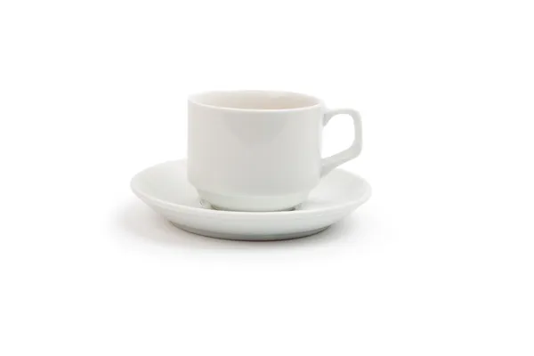 Café taza aislado en blanco —  Fotos de Stock