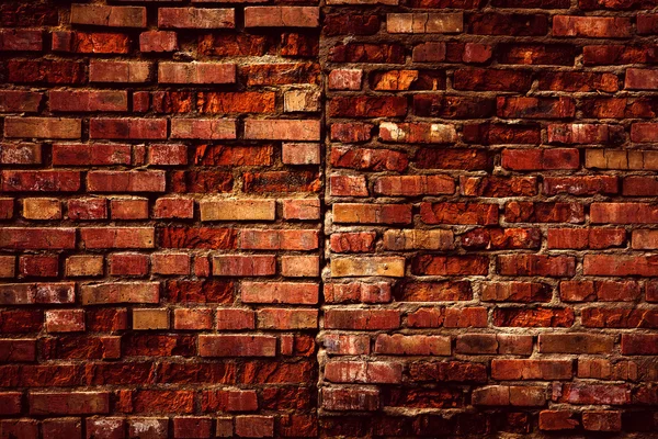 Old grunge brick wall background — Stock Photo, Image