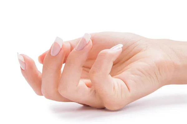 Dbałość o paznokcie kobieta zmysłowość — Zdjęcie stockowe