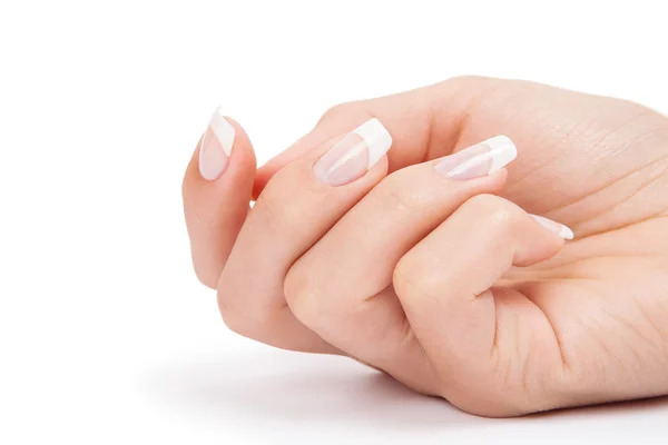 Zorg voor sensualiteit vrouw nagels — Stockfoto