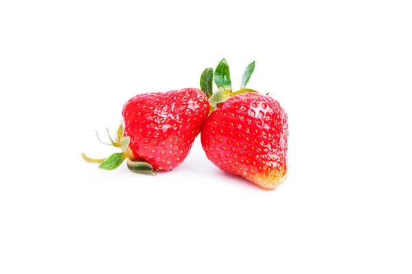 Two red Strawberries — Stock Photo, Image