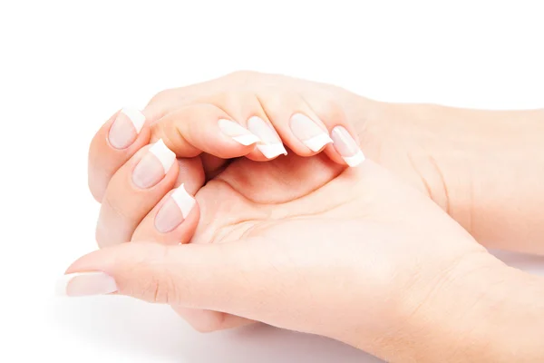 Vård för kvinna naglar — Stockfoto