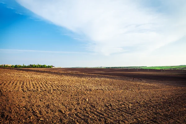 Plough agriculture field — Stock Photo, Image