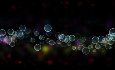 renkli Bokeh ışıkları