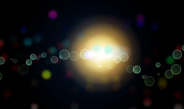 Lumières Bokeh colorées — Photo