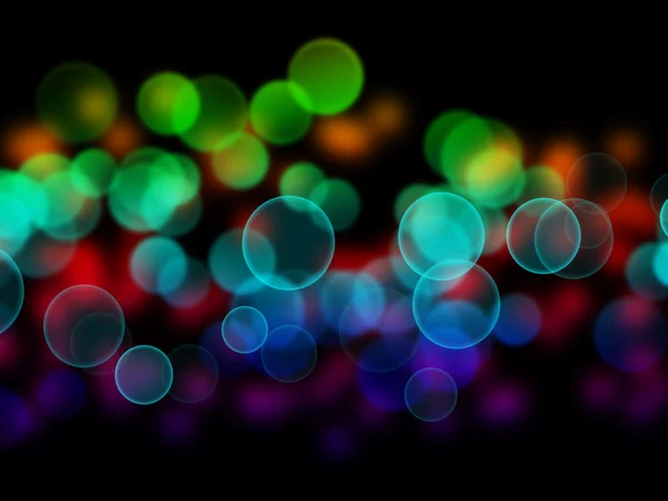 Lumières Bokeh colorées — Photo