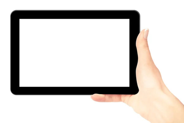 Tablet-Computer in der Hand — Stockfoto