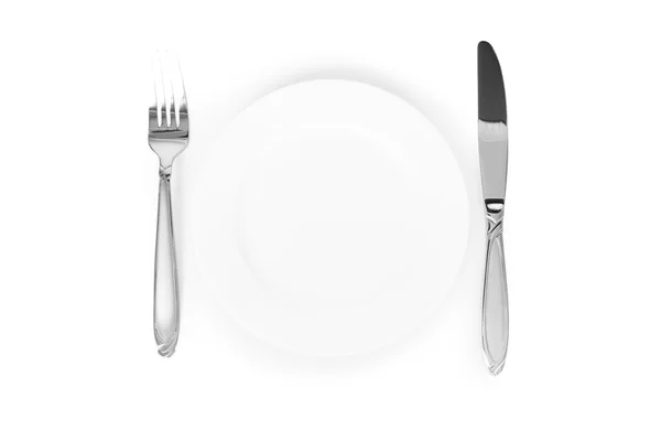 Dish and flatware — Stock Photo, Image