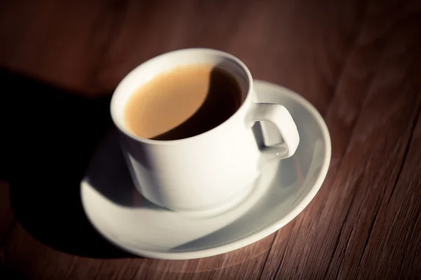 White cup of coffee — Stock Photo, Image