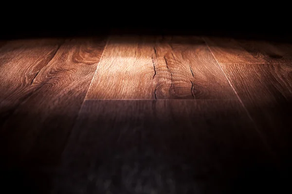 Світло на дерев'яній підлозі — стокове фото