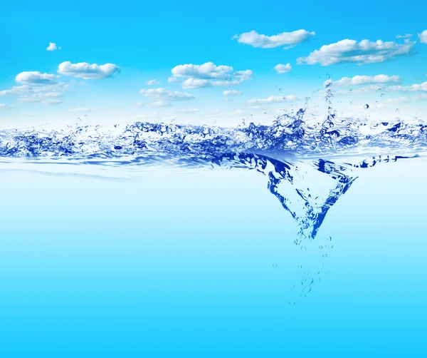 Vatten och natur — Stockfoto